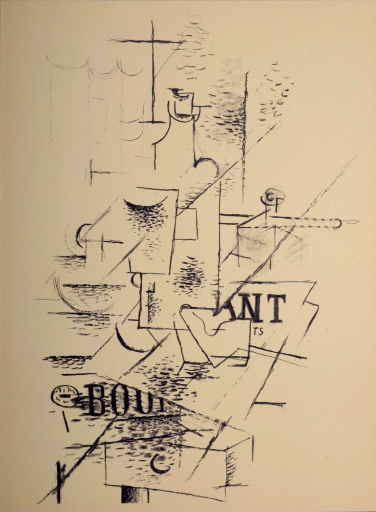 Lithograph Braque - Composition, 1963