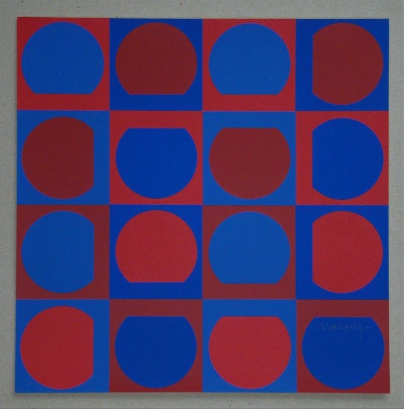 Screenprint Vasarely - Composition, 1964