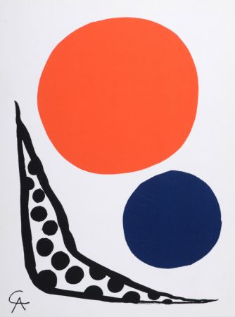 Lithograph Calder - Composition, 1965
