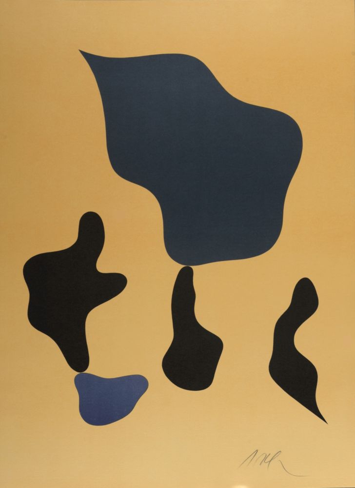 Lithograph Arp - Composition, 1965 - Hand-signed