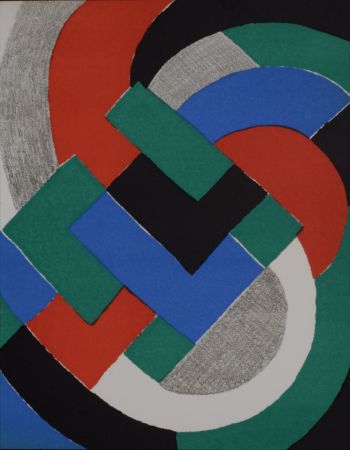 Lithograph Delaunay - Composition, 1969