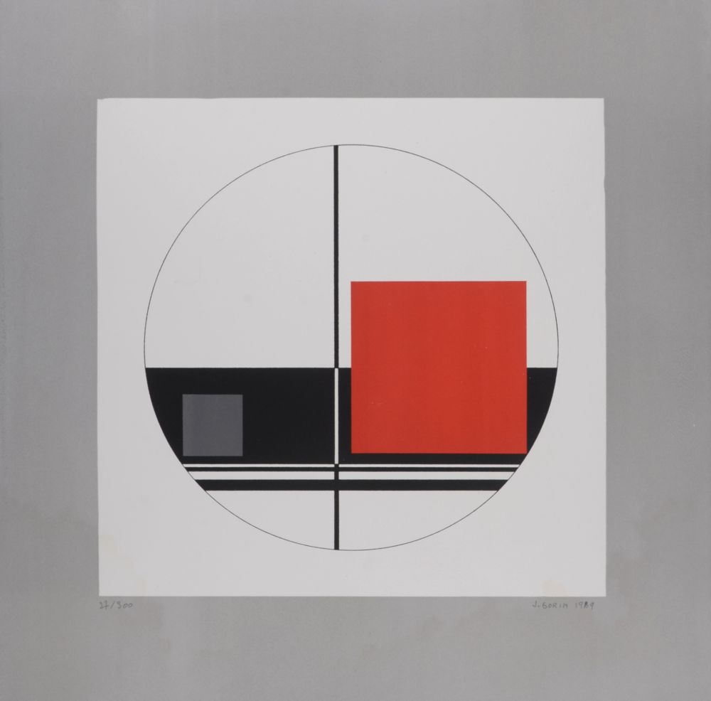 Lithograph Gorin - Composition, 1969 - Hand-signed