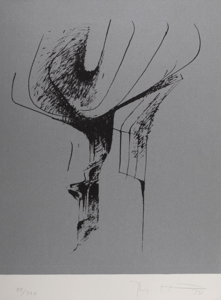 Lithograph Heiliger - Composition, 1972 - Hand-signed