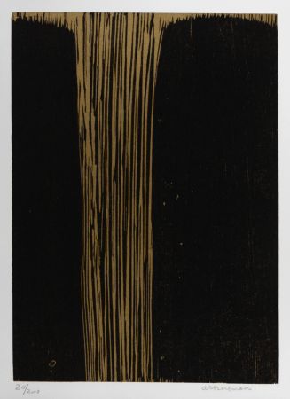 Lithograph Bergmann - Composition, 1987 - Hand-signed