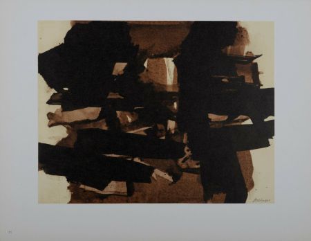 Lithograph Soulages (After) - Composition #2, 1962