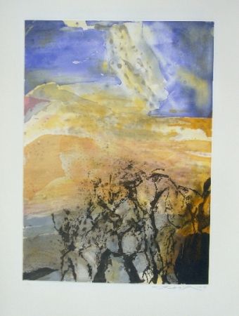 Etching And Aquatint Zao - Composition 340