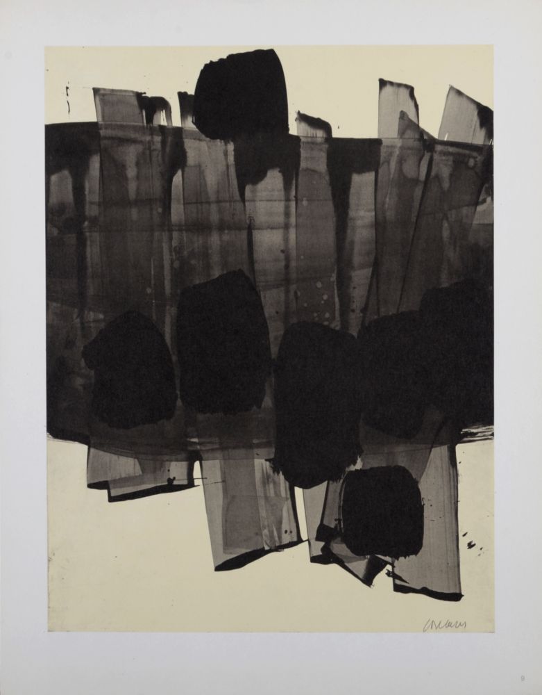 Lithograph Soulages (After) - Composition #3, 1962