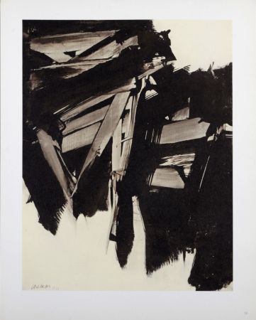 Lithograph Soulages (After) - Composition #4, 1962