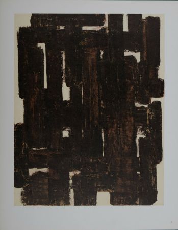 Lithograph Soulages (After) - Composition #7, 1962