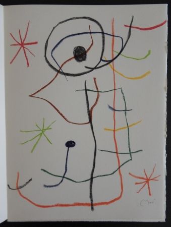 Lithograph Miró - Composition abstraite