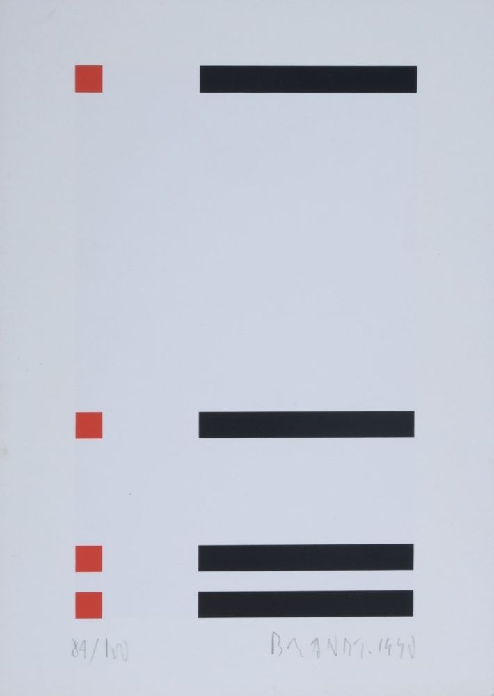 Screenprint Brandt - Composition abstraite #1