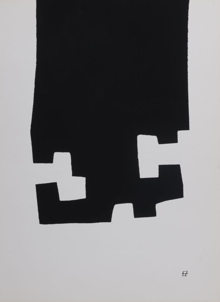 Lithograph Chillida - Composition abstraite, 1982