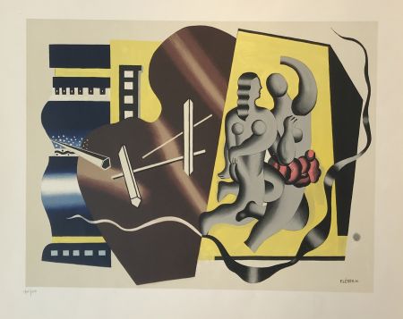 Lithograph Leger - Composition Avec Figures