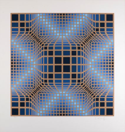 Screenprint Vasarely - Composition, C. 1970 - Hand-signed & numbered
