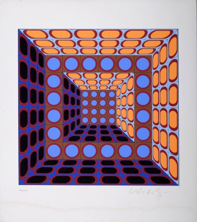 Screenprint Vasarely - Composition cinétique, c. 1975-1980 - Hand-signed & numbered