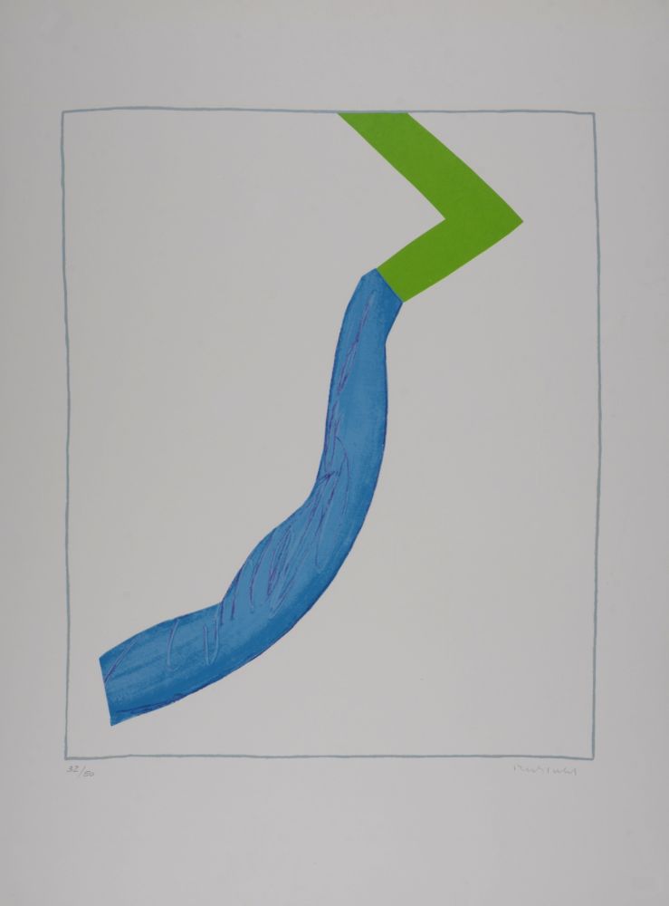 Screenprint Bechtold - Composition, circa 1970 - Hand-signed