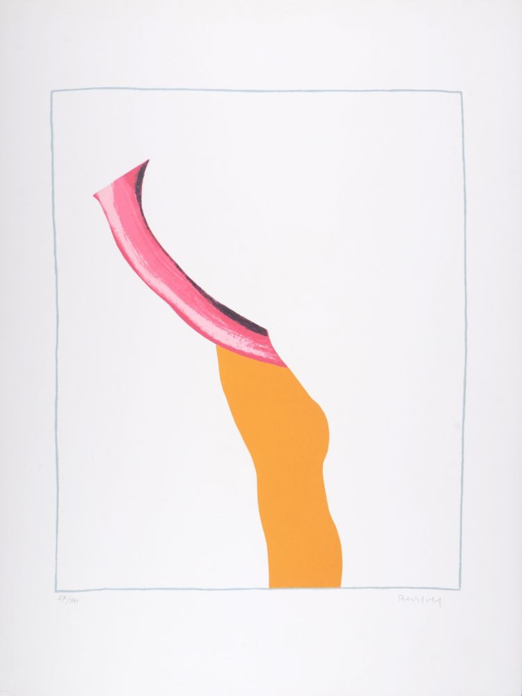 Screenprint Bechtold - Composition, circa 1970 - Hand-signed