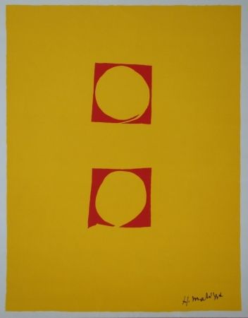 Screenprint Matisse - Composition Deux cercles