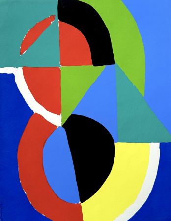Pochoir Delaunay - Composition géométrique