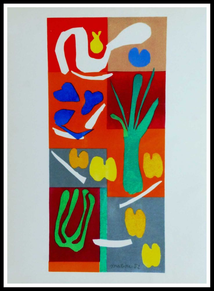 Lithograph Matisse (After) - COMPOSITION MARINE