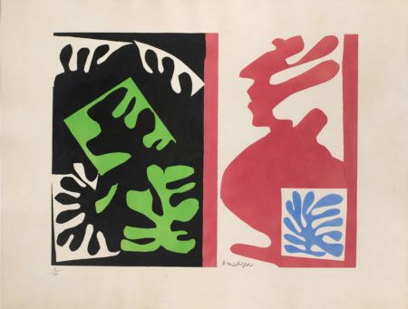 Multiple Matisse - Composition (noir, vert, blanc - rouge, bleu, blanc)