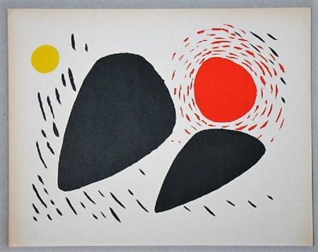 Lithograph Calder - Composition pour XXe Siècle