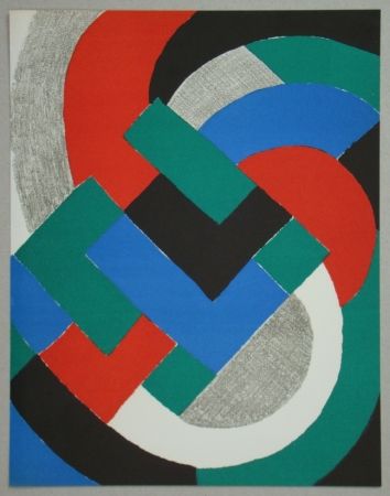Lithograph Delaunay - Composition pour XXe Siècle, 1969