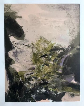 Lithograph Zao - Composition pour XXe siècle /  Agerup 211