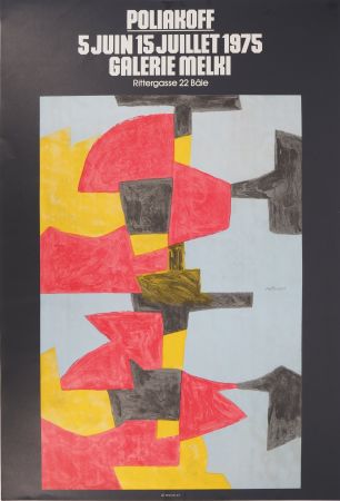 Illustrated Book Poliakoff - Composition rouge, jaune et noire