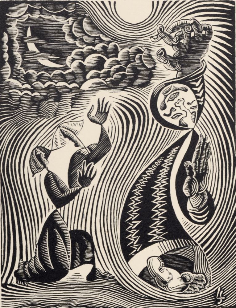 Woodcut Survage - Composition surréaliste XXIX, 1940