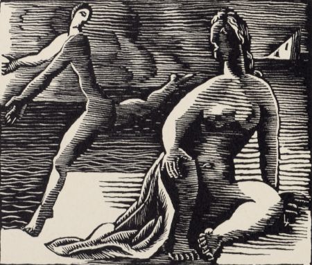 Woodcut Survage - Composition surréaliste XXVI (1), 1957