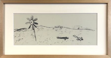 Lithograph Eliasson - Composition with windmill