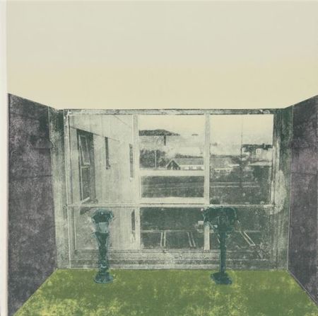 Lithograph Eliasson - Composition with window, Iceland