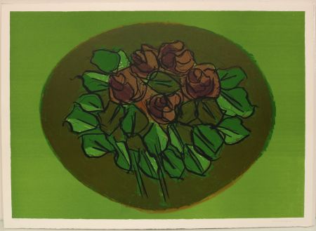 Lithograph Morlotti - Composizione di rose