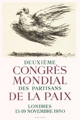 Poster Picasso - Congrès de la Paix
