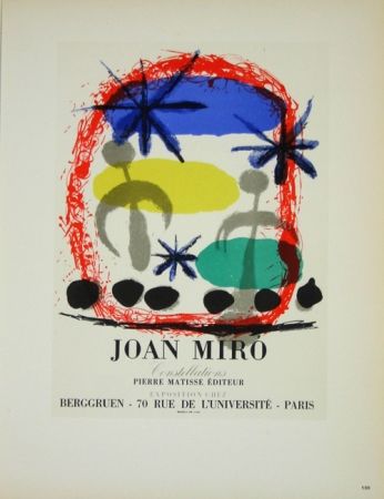 Lithograph Miró - Constellation Galerie Berggruen 