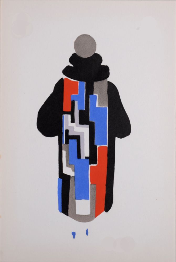 Pochoir Delaunay - Costumes (O), 1969