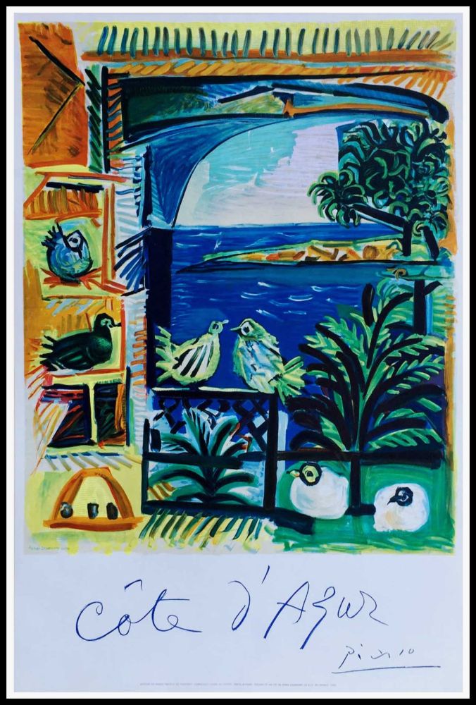 Lithograph Picasso - COTE D'AZUR
