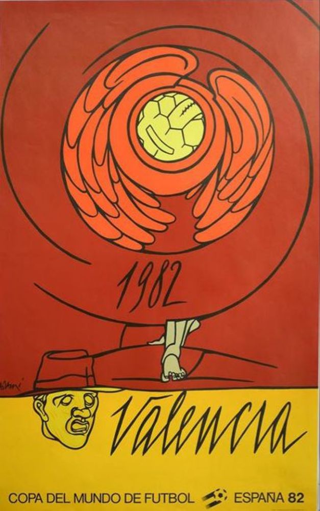 Lithograph Adami - Coupe du Monde 82 - Espagne