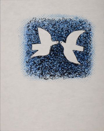 Lithograph Braque - Couple d'oiseaux, 1963