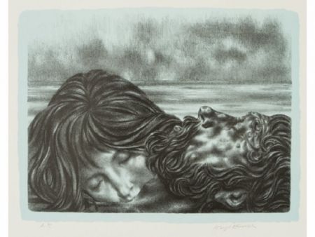 Lithograph Hirsch - Couples (includes 