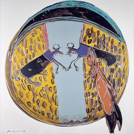Screenprint Warhol - Cowboys and Indians: Plains Indian Shield II.382