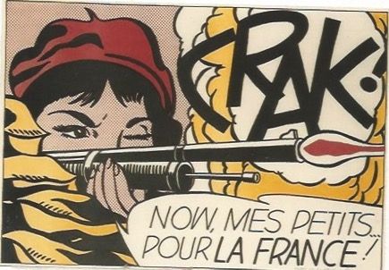Lithograph Lichtenstein - CRAK! Now mes Petits ... pour la France!