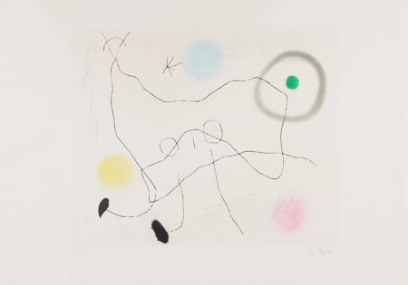 Etching Miró - Crapaud Lyre