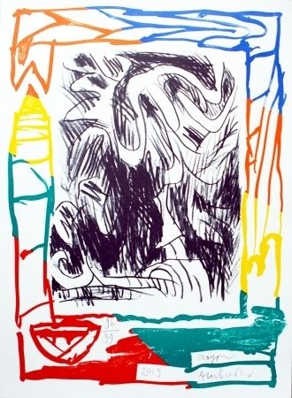Lithograph Alechinsky - Crayon