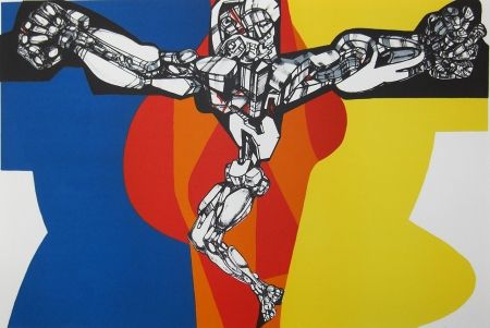 Lithograph Neizvestny - Crucifix