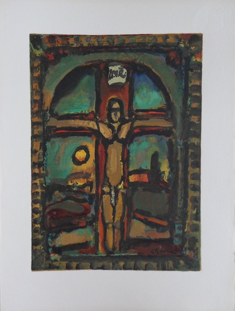 Woodcut Rouault - Crucifixion
