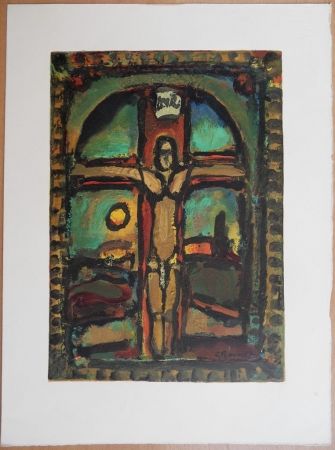 Woodcut Rouault - Crucifixion