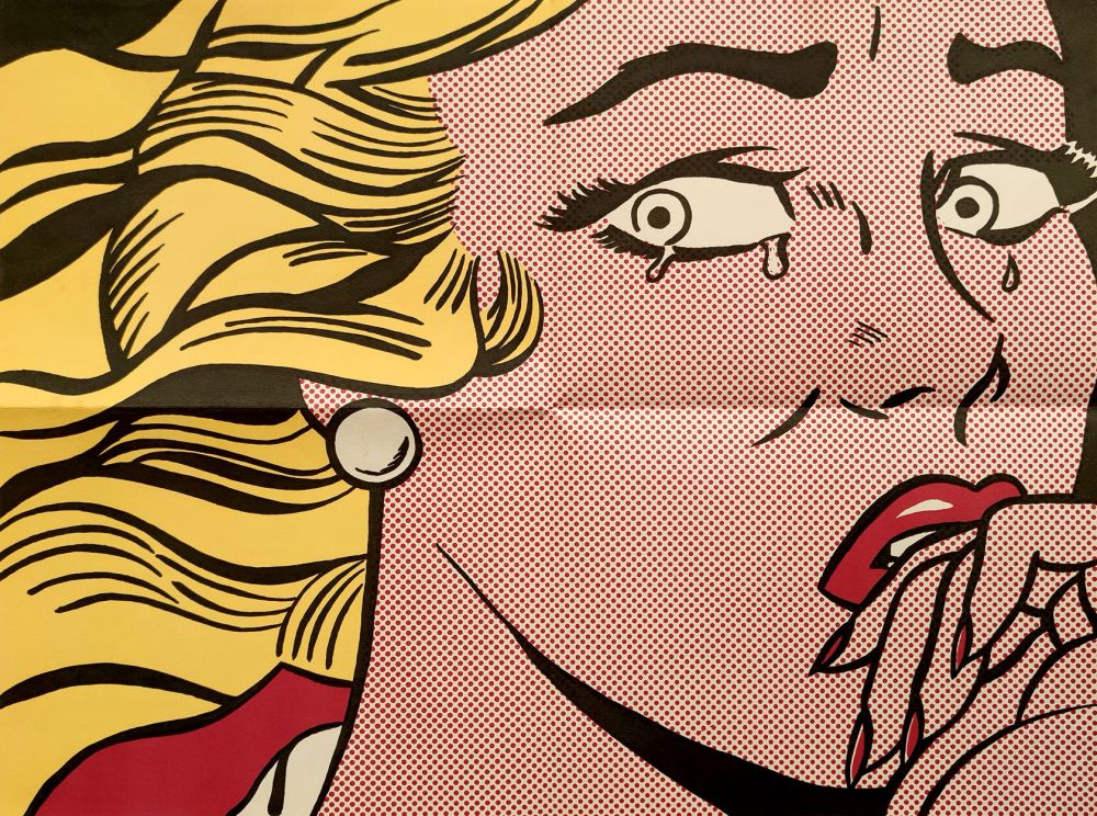 Lithograph Lichtenstein - Crying Girl - Leo Castelli mailer