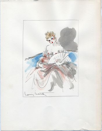 Illustrated Book Icart - Crébillon. LA NUIT ET LE MOMENT. 25 eaux-fortes et 2 aquarelles originales signées (1946)s